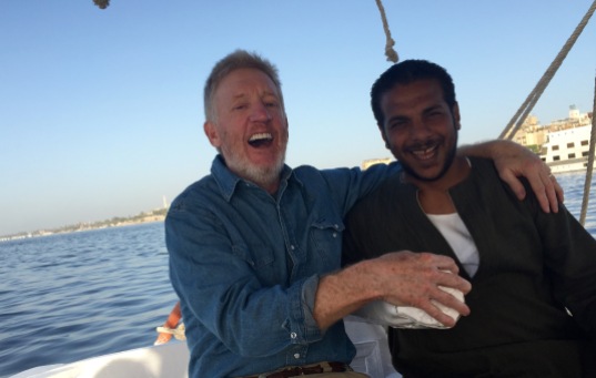 Captain & I sailing Nile